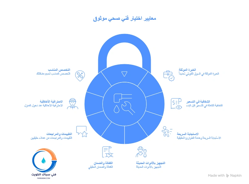 كيف تختار فني صحي موثوق في الكويت؟