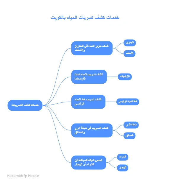 خدمات كشف تسربات المياه بالكويت