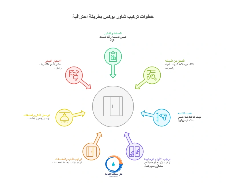 خطوات تركيب شاور بوكس بطريقة احترافية