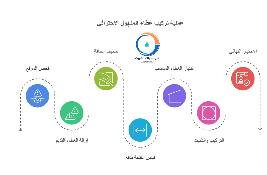 كيف يتم تركيب غطاء المنهول بطريقة احترافية؟