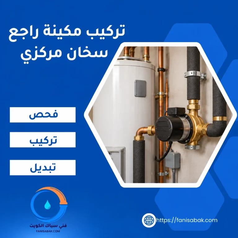 تركيب مكينة راجع سخان مركزي بالكويت وتغيير مضخة الراجع